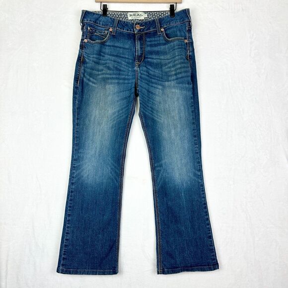 Ariat Perfect Rise Rosa Boot Cut Jeans Size 33 Lita Stretch Cooling Western - Picture 1 of 7
